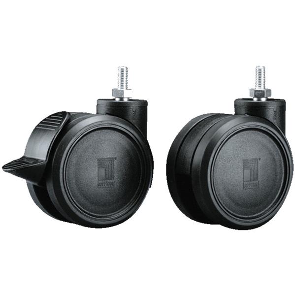 RITTAL - Dubbele zwenkwielen, vrije ruimte 125 mm, belastbaarheid=120 kg per wiel, 2 met/