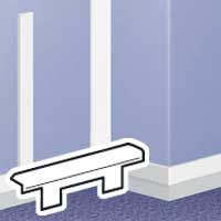 LEGRAND - Einddeksel voor DLP bovenplint 75 x 20 mm - wit