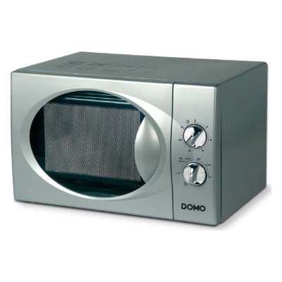 Domo - Microgolfoven inox look -17 l -mechanisch microgolf + ontdooien