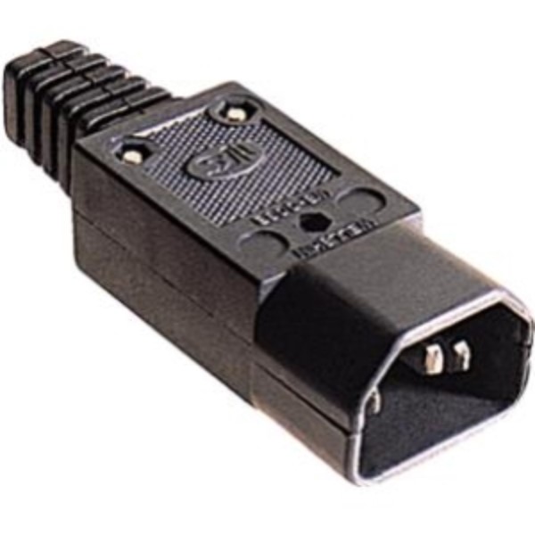 ELIMEX BVBA - Fiche IEC - C14 mâle 3 broches - 10A - Conforme VDE