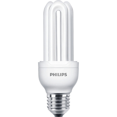 PHILIPS - GENIE 18W E27 230V warm wit 2700K 1100lm CRI80 spaarlamp stick 10000u