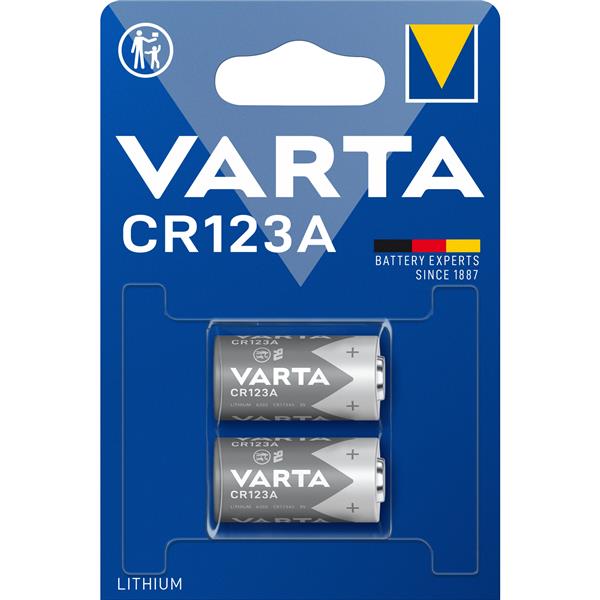 VARTA - PHOTO PROFESSIONAL lithium CR123A Lithium 3volt duoblister2