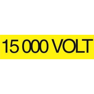 Catu - Zelfklevende rechthoek 15000V
