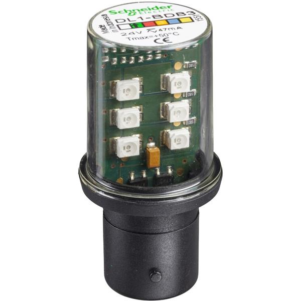 TELEMECANIQUE - signalisatielamp LED - groen - BA 15d - 24 V