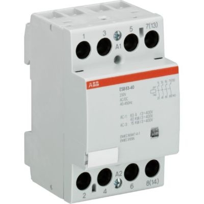 ABB - Modulaire contactor ESB serie 63A, 4NO, 230Vac/dc