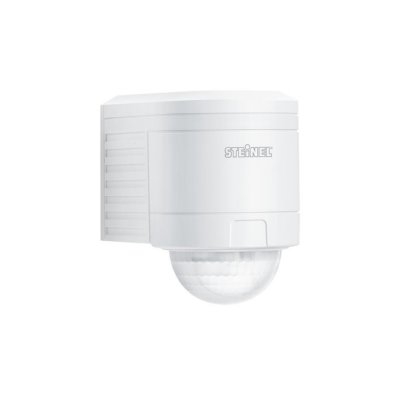 Steinel - Détecteur de mouvement, montage murale, angle 300°, portée 12m, IP54, blanc