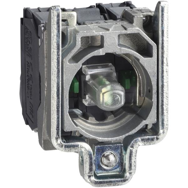 TELEMECANIQUE - Lichaam voor verlichte drukknop - Ø22 - groen ingebouwde LED 1NC + 1NO