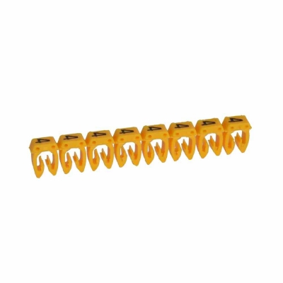 LEGRAND - Repère CAB 3 - chiffre 4 jaune - sect. 0,5 à 1,5 mm²
