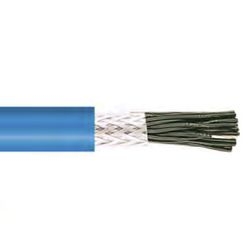SPECIALE KABEL - LIYCY2X 1mm² IEC 60332-3 zwart genummerd afgeschermd blauw