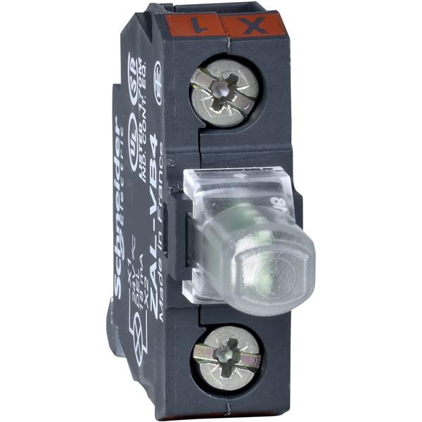 TELEMECANIQUE - lichtelement voor drukknopkast - geel - ingebouwde LED - 230..240 V