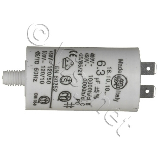 VEDELEC - Condensateur de demarage pour moteur sans fil 6,3uf 400V