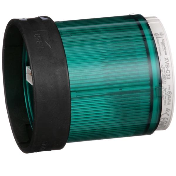TELEMECANIQUE - Élément feu fixe vert XVB - douille BA 15d - 250V max