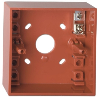 UTC Fire & Security - Standaard montagedoos met aansluitklemmen, kleur rood