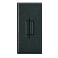 BTICINO - Axolute porte-fusible pour fusibles 5x20 et 6,3x32 - 10A - 250V AC - gris foncé