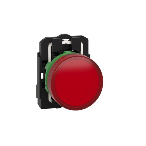 TELEMECANIQUE - controlelamp rond Ø 22 - IP 65 - rood - ingebouwde LED - 240 V - klemmen