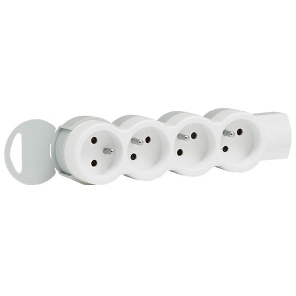 LEGRAND - Bloc multiprises stan 4x(2P+T) avec terre - à raccorder