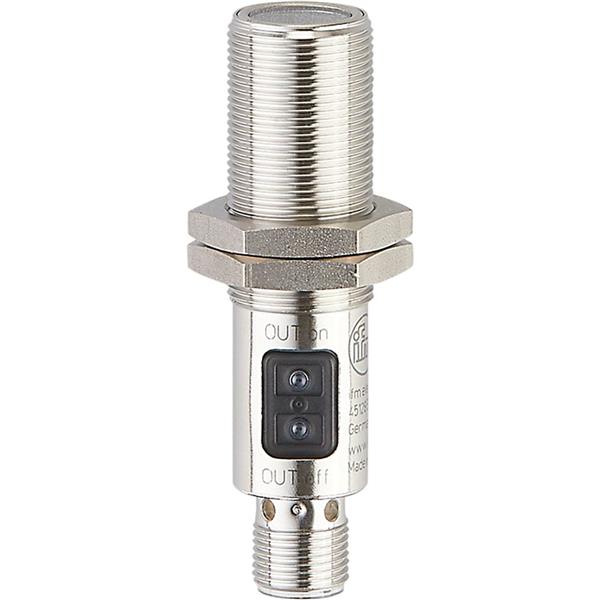 IFM - Lichttaster M18 x 1 DC PNP Licht-/donkerschakelend programmeerbaar per toets Ach