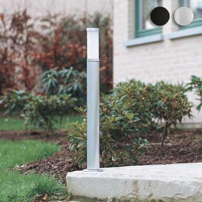 Bel-Lighting - Soft FL borne 1x20W TC-TSE E27 230V verre mat H740xD100mm alu brossé