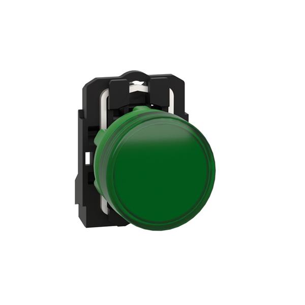 TELEMECANIQUE - controlelamp rond Ø 22 - IP 65 - groen - ingebouwde LED- 24 V - klemmen