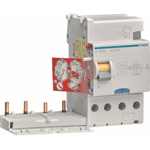 HAGER - Differentieelblok 4P 63A 300mA type A