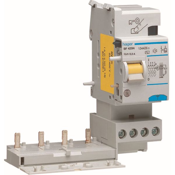 HAGER - Differentieelblok 4P 25A 300mA type A