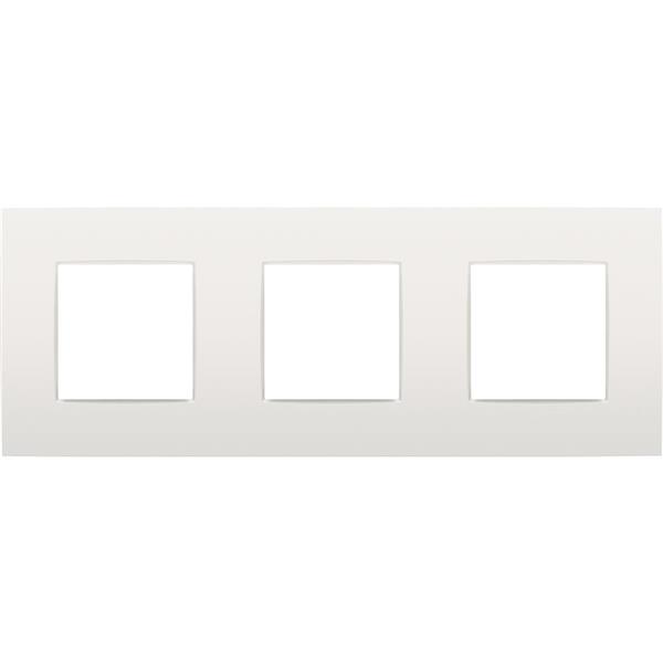 NIKO - Plaque de recouvrement (71mm) triple horizontal, blanc