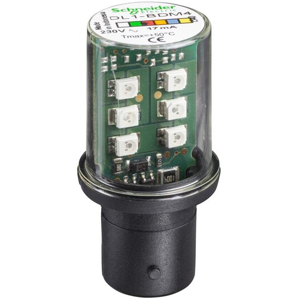 TELEMECANIQUE - signalisatielamp LED - rood - BA 15d - 230 V