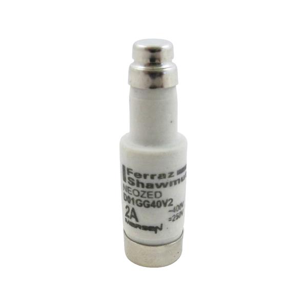 Mersen - NEOZED fusible D01 E14 2A gL-gG 400VAC/250VDC rose