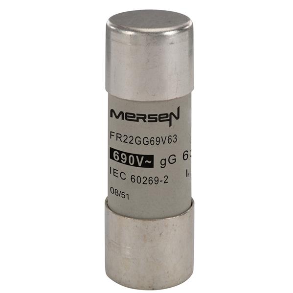 Mersen - Cylindrische zekering FR 22x58 gG 63A 690V