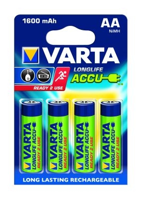 VARTA - Oplaadbare batterij READY2USE - AA - 1,2V 1600mAh NiMH - HR06 - blister 4 stuks