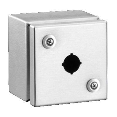 RITTAL - Drukknopkast, 100x100x90mm BxHxD, behuizing en deksel rvs, IP 66, NEMA 4X