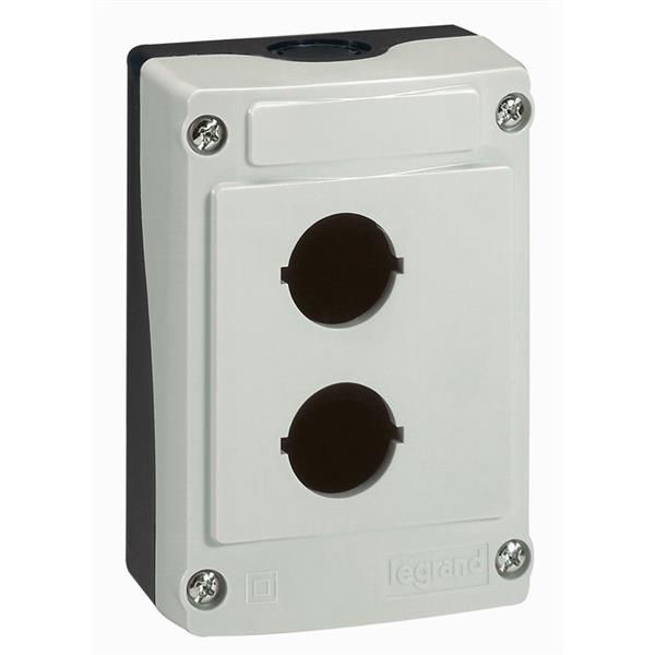 LEGRAND - Osmoz doos - 2 openingen - grijs - uit te rusten lege doos