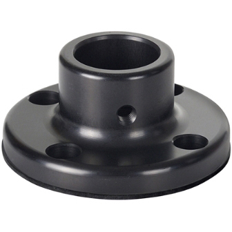Werma - Voet voor buis D25mm, metaal zwart