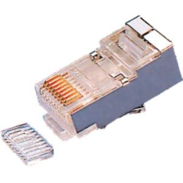 ELIMEX BVBA - Fiche RJ45 mâle avec guide - Blindé - Pour câble rond UTP/FTP - Cat. 6