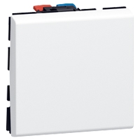 LEGRAND - Mosaic wisselschakelaar 10A 250V - 2 modules - wit