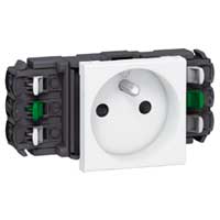 LEGRAND - Mosaic prise DLP 2P+T bornes auto 10/16A 250V 2 mod.