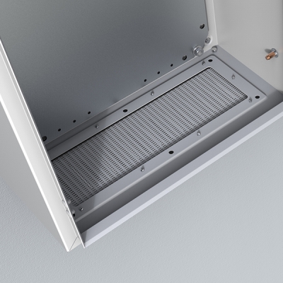ELDON - Flasque de ventilation avec grille 310x96