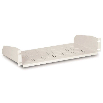 ENOC System - Legbord vast voor montage op profielen 19 inch 2U 445 x 370mm max. 30kg beige