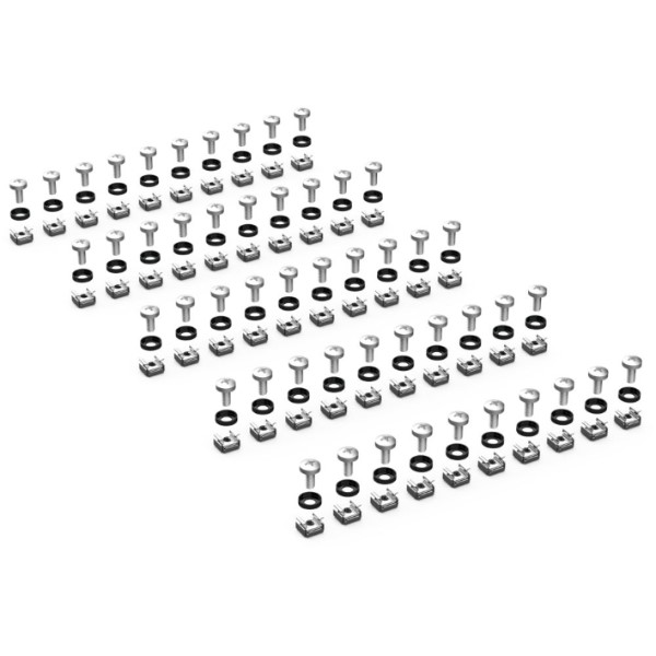 ENOC System - Kooimoer met kruisvormige kop M6 + nylon plaatje - 50 stuks