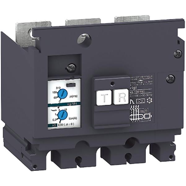 MERLIN GERIN - Bloc différentiel MH 4P 200-440V CA sensibilité 0,03-10A pour Compact NSX100/16