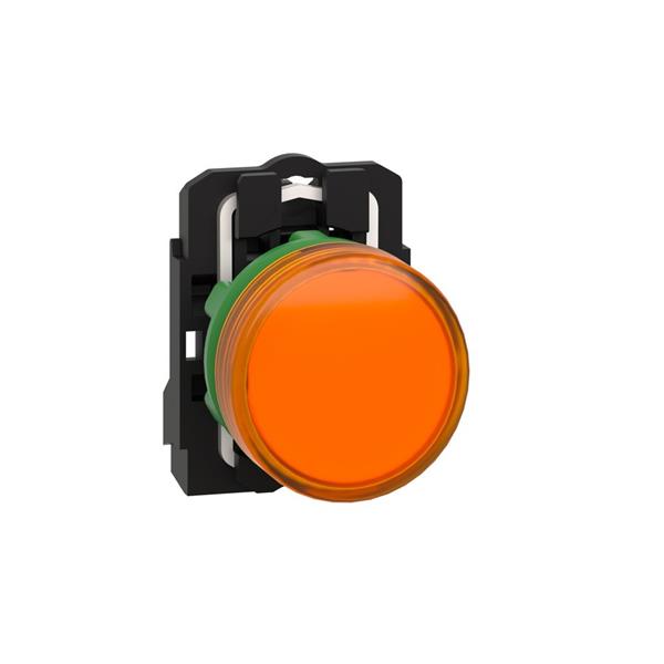 TELEMECANIQUE - controlelamp rond Ø 22 - IP 65 - geel - ingebouwde LED - 240 V - klemmen