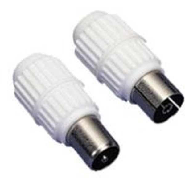 ELIMEX BVBA - 9,5mm coaxiale mannelijke & vrouwelijke stekker met schroef - 2 stuks