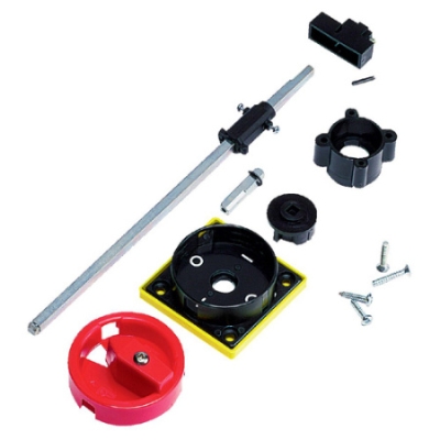 VYNCKIER - ASTER bedieningsgreep IP65 rood/geel met verlengas 238 mm