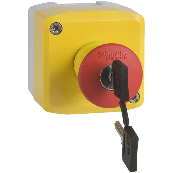 TELEMECANIQUE - drukknopkast XAL-K - funtie Noodstop - 2 NC + 1 NO