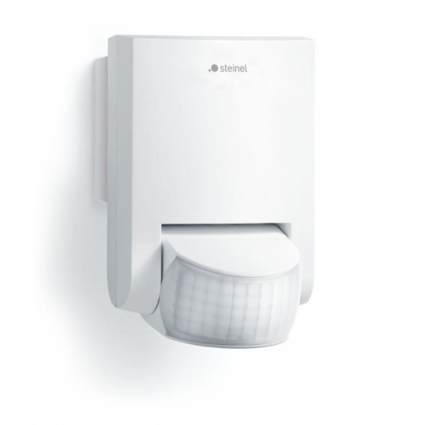 Steinel - Détecteur de mouvement, angle de régistration 130°, portée 12m, IP54, blanc