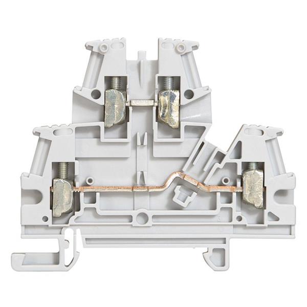 LEGRAND - Schroefklem 2 verbindingen - 2 verdiepen - 4 mm² (spoed 6mm), grijs - Viking 3