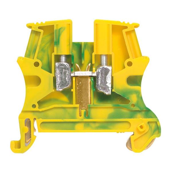 LEGRAND - Bloc vis vert/jaune 6 mm² Viking - pied métal - pas de 8