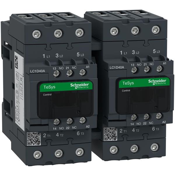 TELEMECANIQUE - Contacteur inverseur EVERLINK 3P AC3 440V 40A avec bobine 230V AC
