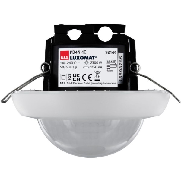 Luxomat - DÚtecteur de mouvement PD4N, 1 canal, portÚe Ï24m, faux plafond