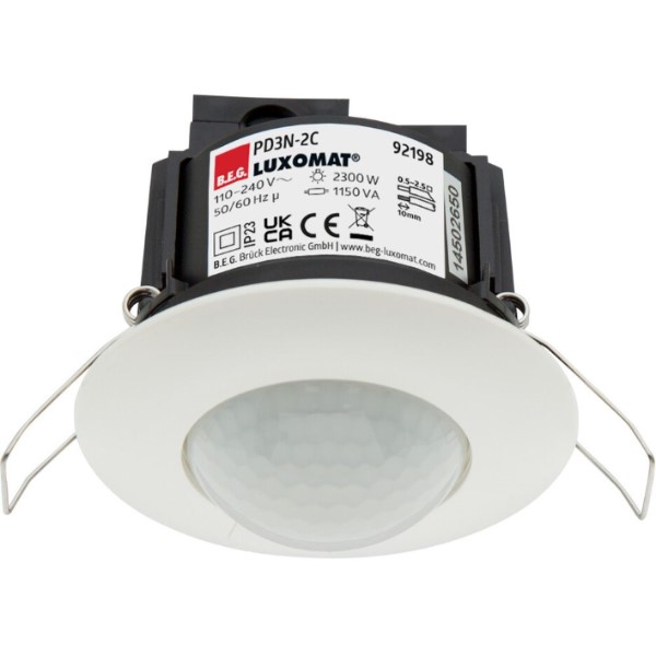 Luxomat - DÚtecteur de mouvement PD3N, 2 canaux, portÚe Ï10m, faux plafond
